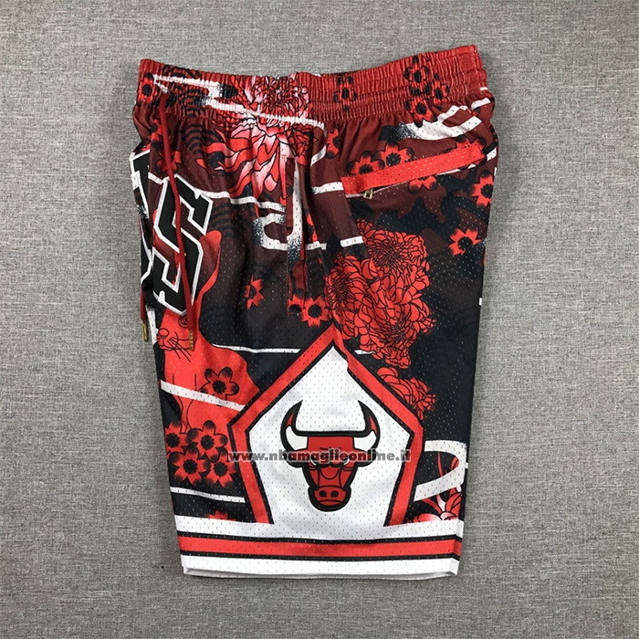 Pantaloncini Chicago Bulls Lunar New Year Mitchell & Ness Just Don Rosso